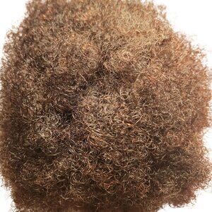 Human Hair Puff Ponytail Hair Clip 4 Inches - Fun accessory! Dark Brown